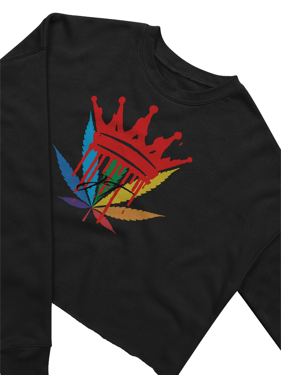 CannaQueen Women's Fleece Crop Sweatshirt product image (7)