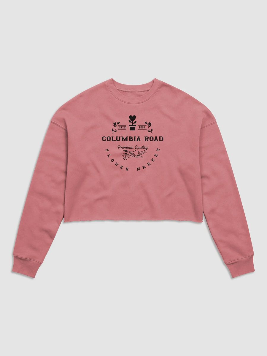 Columbia Road Market Midweight Fleece Crop Sweatshirt (Mauve) product image (1)