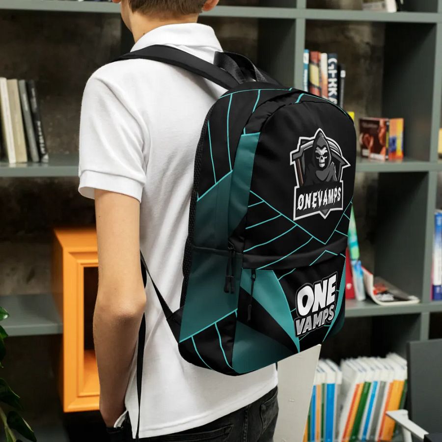 OneVamps Backpack Blue and Black product image (3)