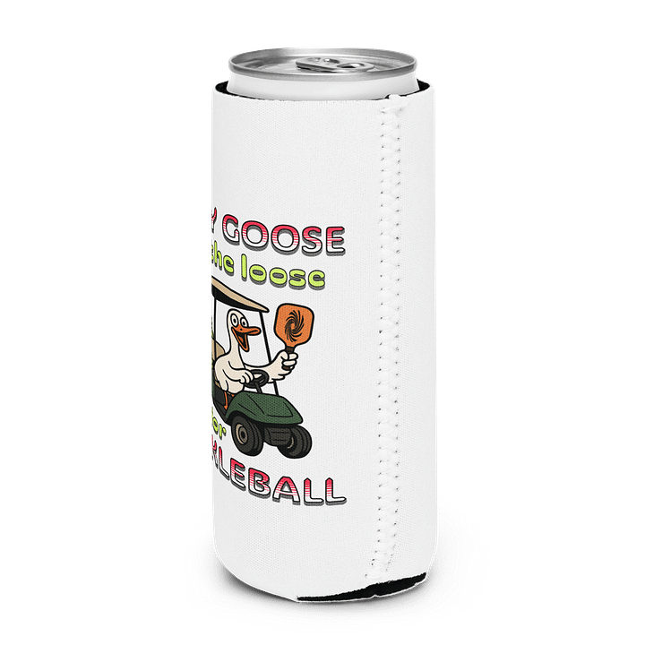 Silly Goose On The Loose Late For Pickleball Can Cooler product image (2)