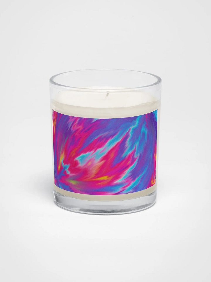 Marbled Rainbow Swirl V Soy Wax Candle product image (1)