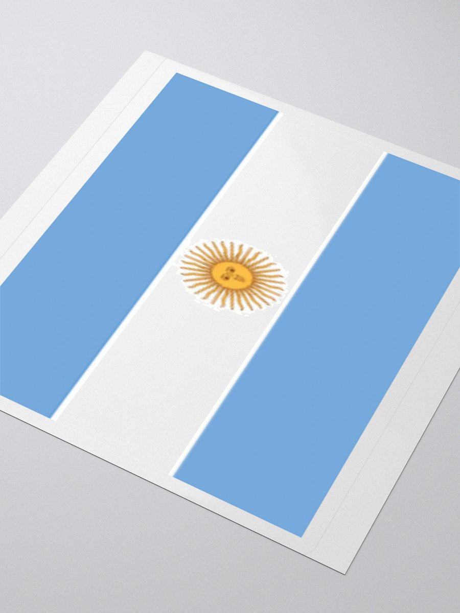 Exclusive Argentina Flag Kiss-Cut Stickers - High-Quality Vinyl, Multiple Sizes product image (8)