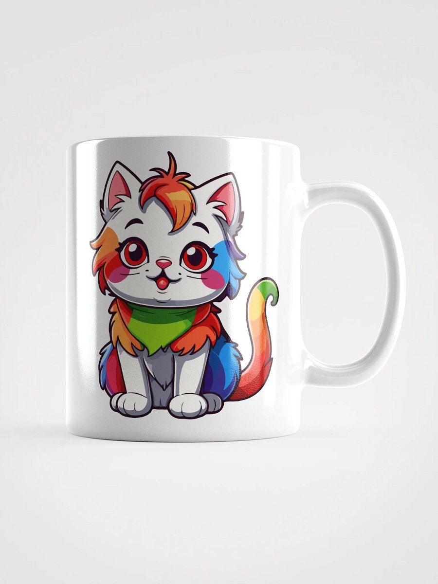 Cute Rainbow Color Cat 8 , Mug product image (1)