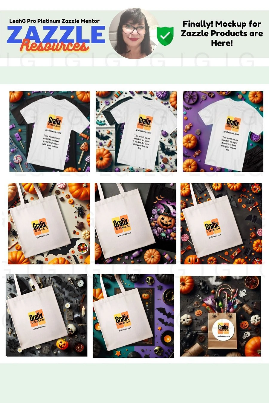 Print on Demand Trends | 36 x Halloween Product Mockup Templates for Zazzle Cover Images product image (5)