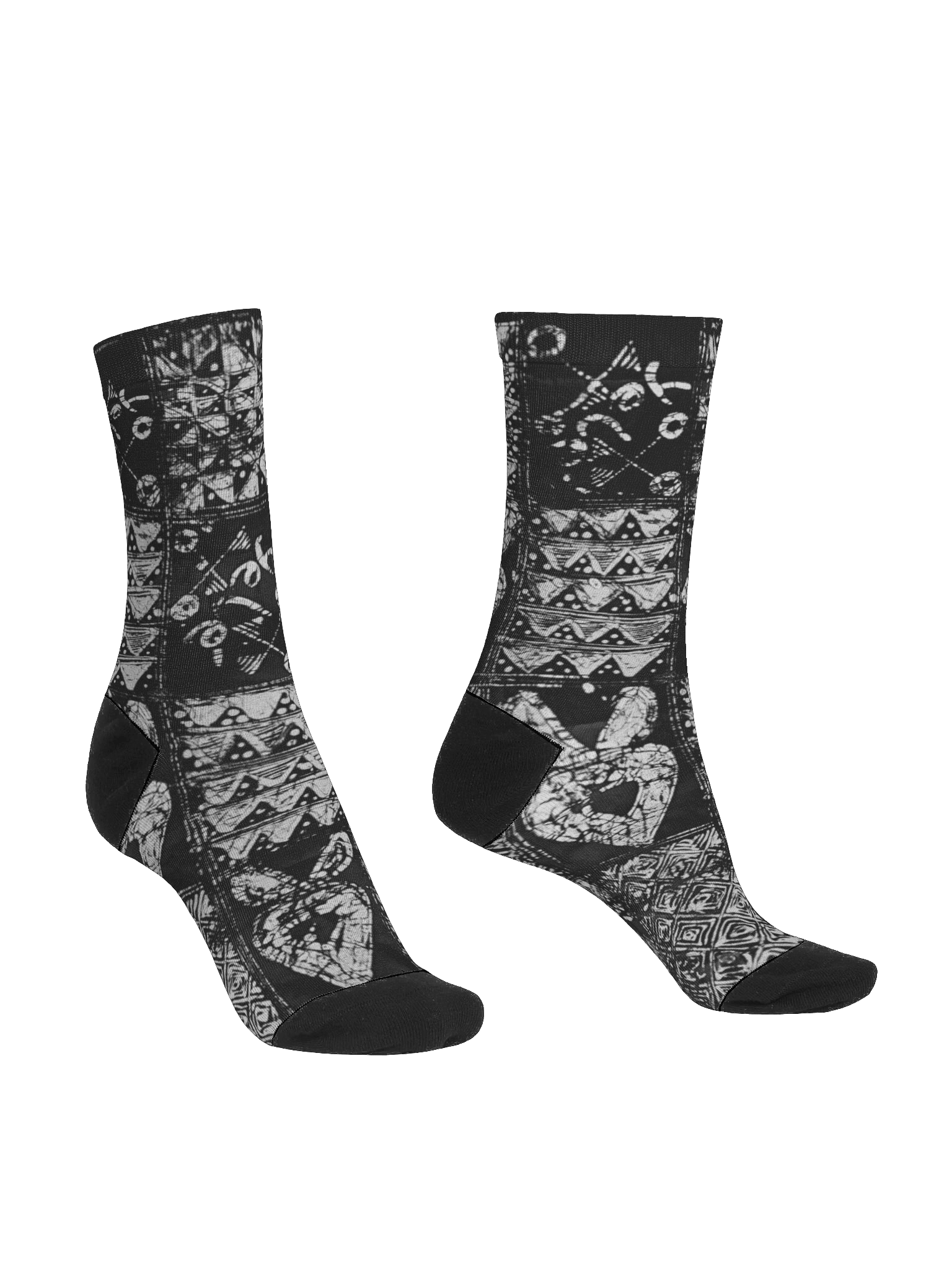 Yele Unity African Print EcoArt Crew Socks product image (3)