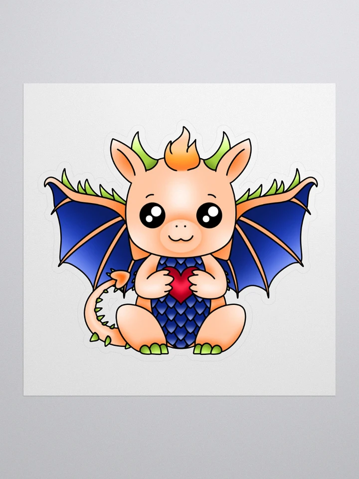 Peaches Dragon Sticker product image (1)