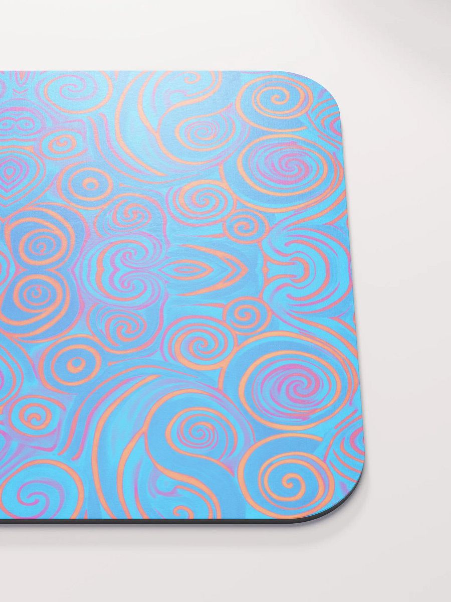 Funky Blue Dreams Liquid Tie-Dye Classic Mouse Pad product image (6)