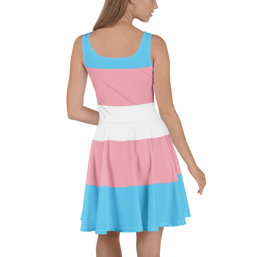 Trans Pride Flag Skater Dress product image (4)