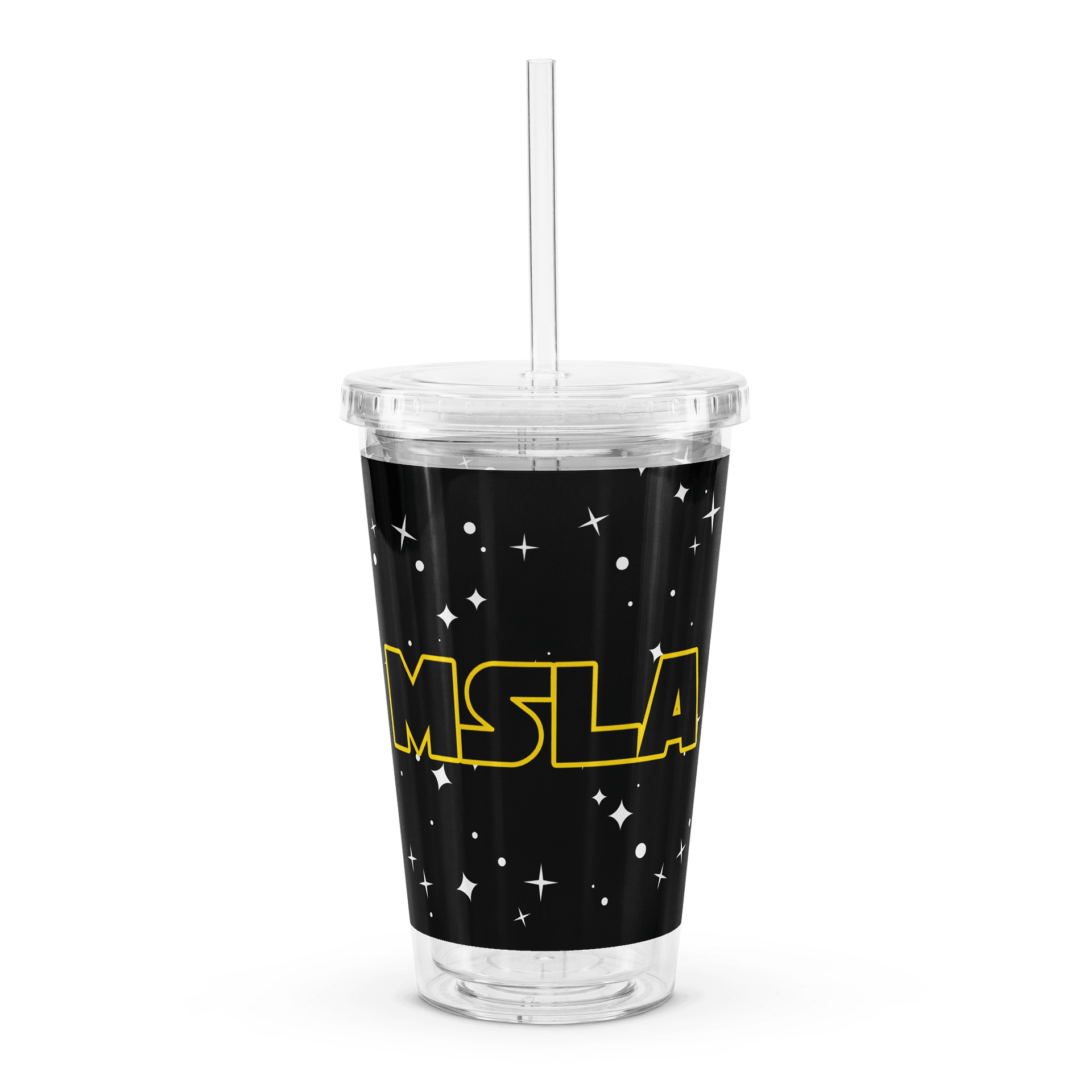 MSLA Dark Side Logo - Double Wall Clear Plastic Tumbler product image (2)