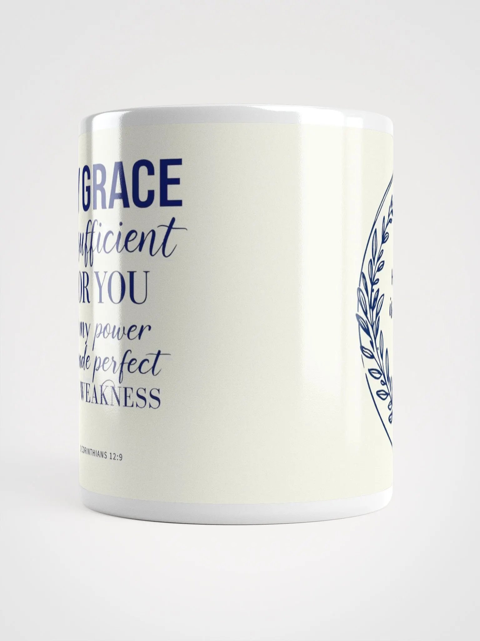 His Grace is Sufficient Christian Mug | 2 Corinthians 12:9 product image (5)