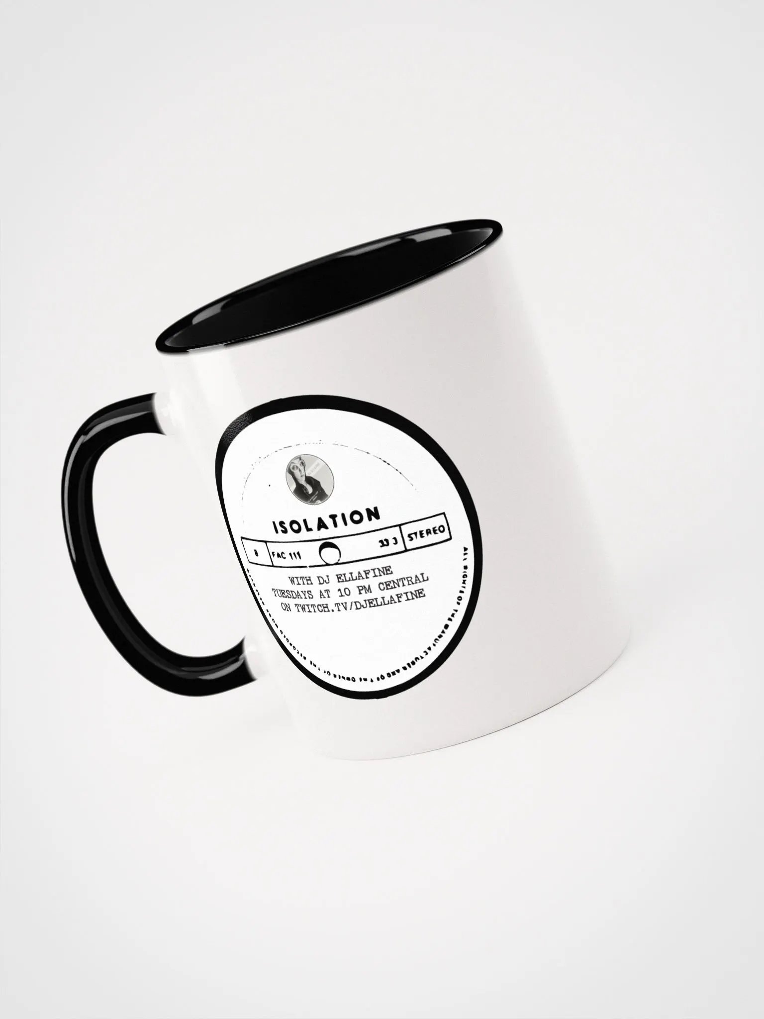 Isolation Logo - Black and White Mug product image (3)