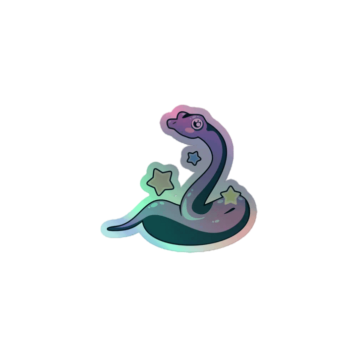 Holographic snake sticker product image (1)
