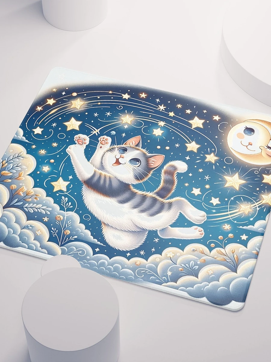 Gaming Mouse Pad: Moon and Stars Cat product image (3)