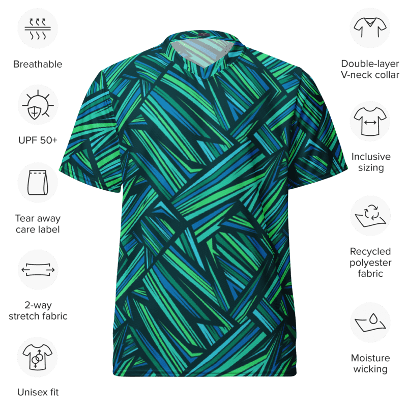 Aqua Angles | Recycled Unisex Sports Jersey product image (4)