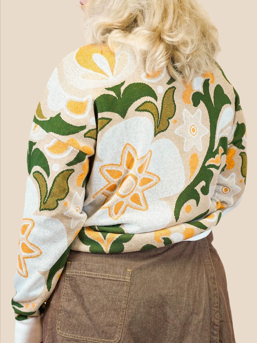 Botanical Wallpaper Sweater - Cream product image (2)