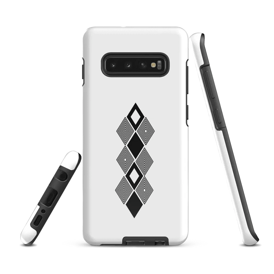 Black and white triangle design Tough Case for Samsung® product image (3)