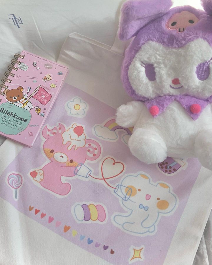 Strawbeary Marshmallow Friendship Bears Canvas Tote Bag product image (2)