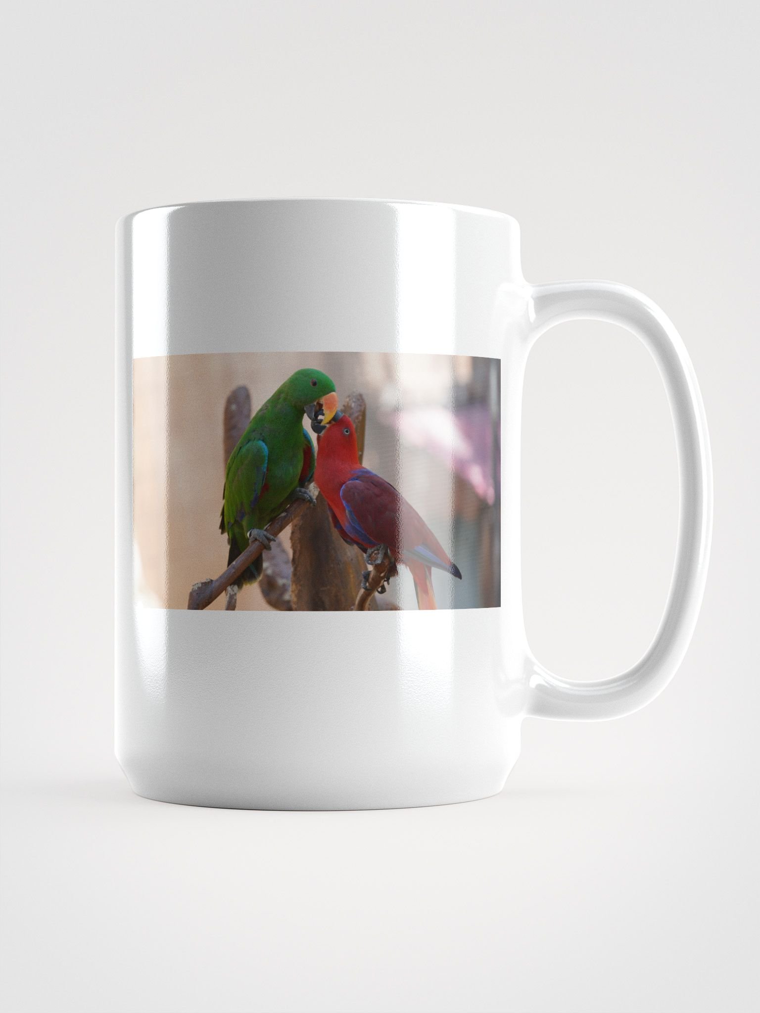 Feathered Friends White Glossy Mug product image (1)
