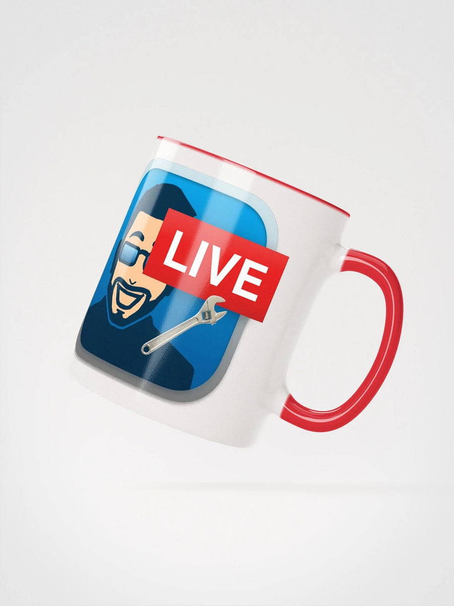 Chic Two-Tone YouTube Moderator Mug – Ideal for Left-Handed Users product image (2)