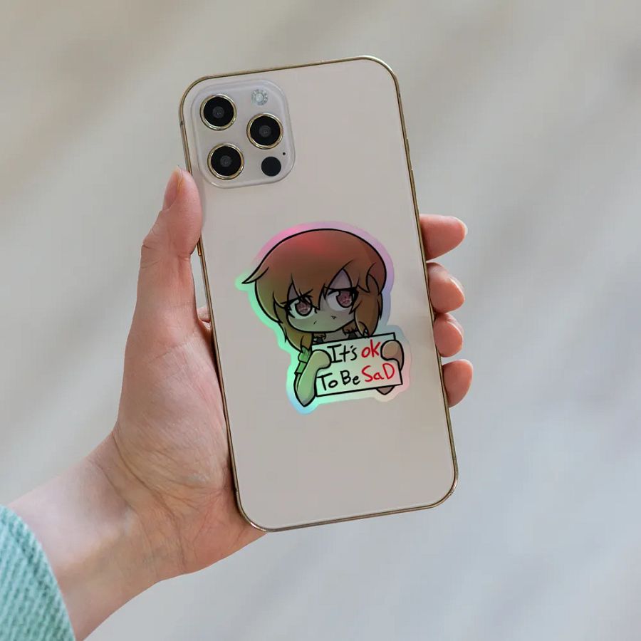 Miko: its okay to be sad Holo-Sticker! product image (6)