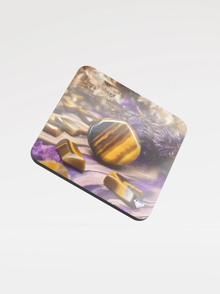 Untersetzer aus glänzendem Kork, Jahres Abo. Tigeraugen Sammler product image (1)