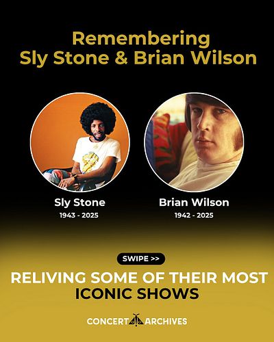 🕊️ Two titans of American music—Sly Stone and Brian Wilson—have left us, but their sounds will echo forever.

🎸 Sly Stone (19...