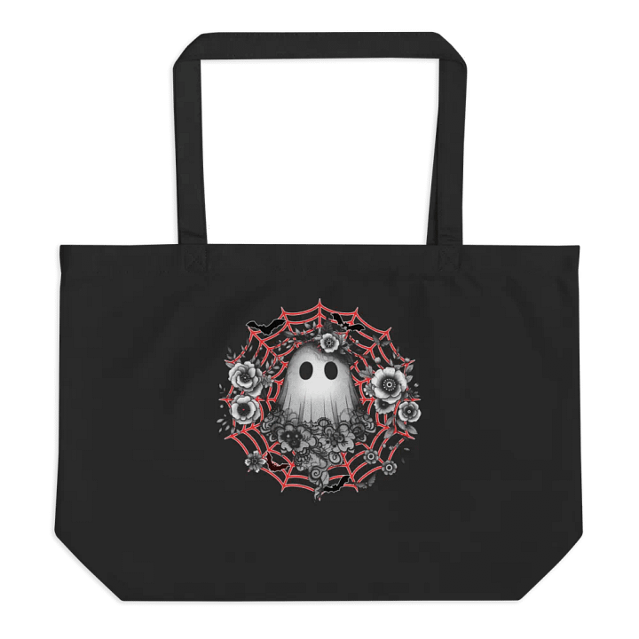 Lacey Ghost Gothic Floral Organic Tote product image (1)