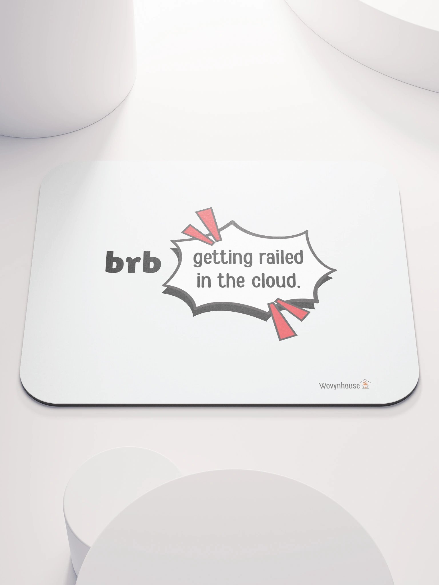 brb: Getting Railed in the Cloud Mouse Pad product image (1)