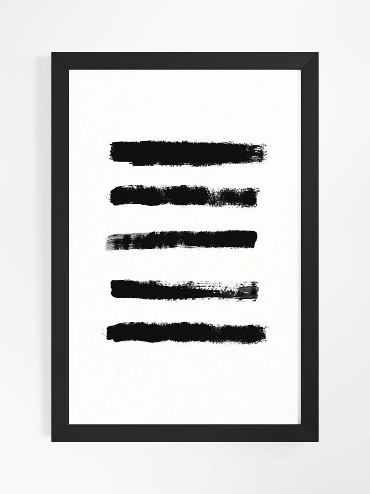 Ethereal Brushstrokes Framed Poster – Abstract Minimalist Wall Art | Elegant Pastel Design | Premium Framed Décor for Modern Interiors product image (2)