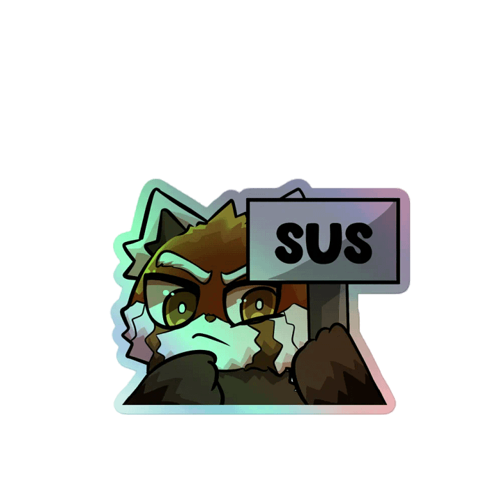 Holographic Sus Sticker product image (2)