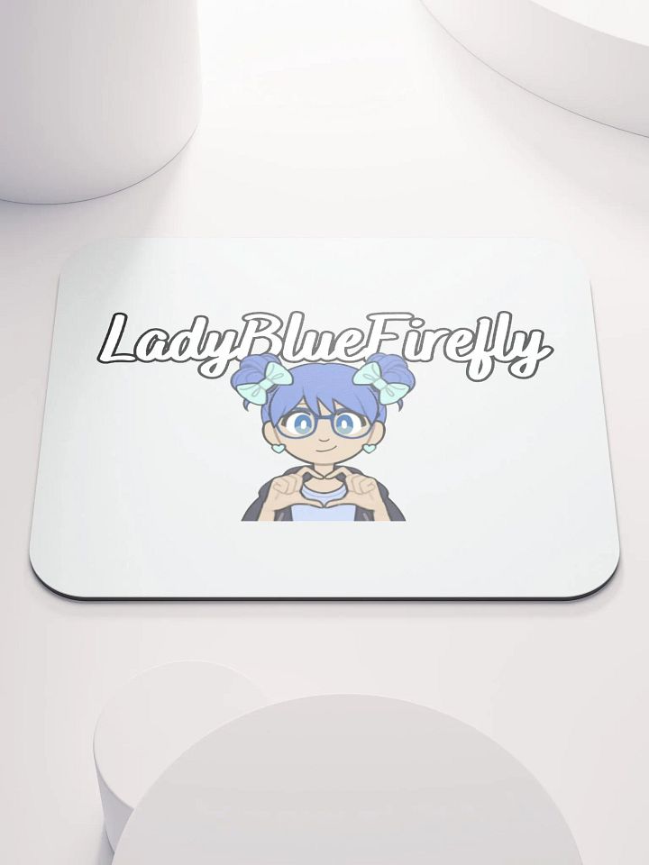 LadyBlueFirefly PNG Hand Heart Mouse Pad product image (1)