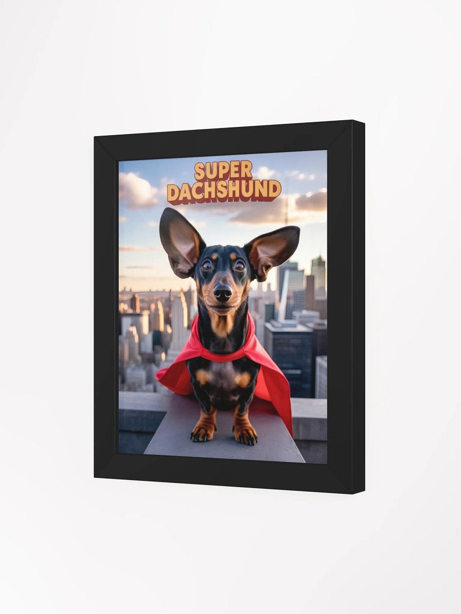 Dachshund Superhero Moment, Framed Poster product image (4)