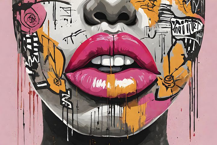 Neo-Expressionist Lore: Basquiat's Zodiac Lip Musings product image (1)