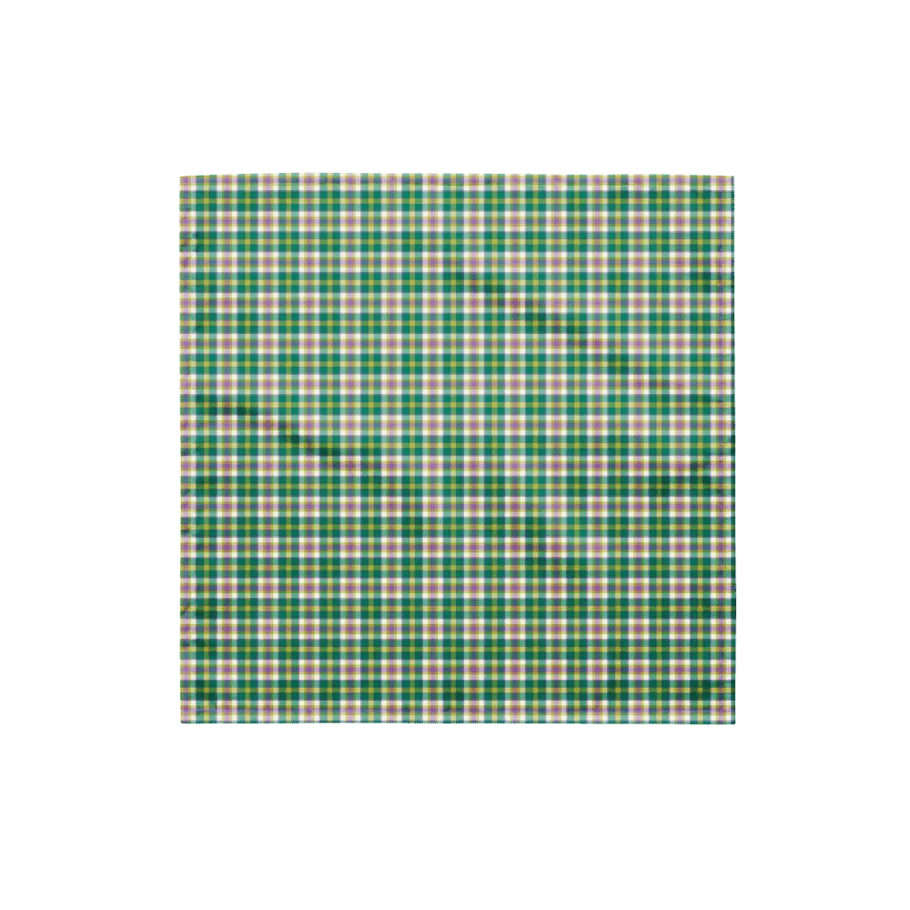 Seafoam and Purple Plaid Bandana product image (4)