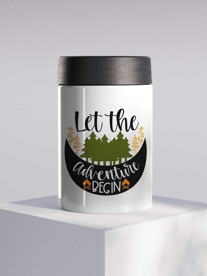 Adventure Awaits Stainless Steel Koozie product image (1)