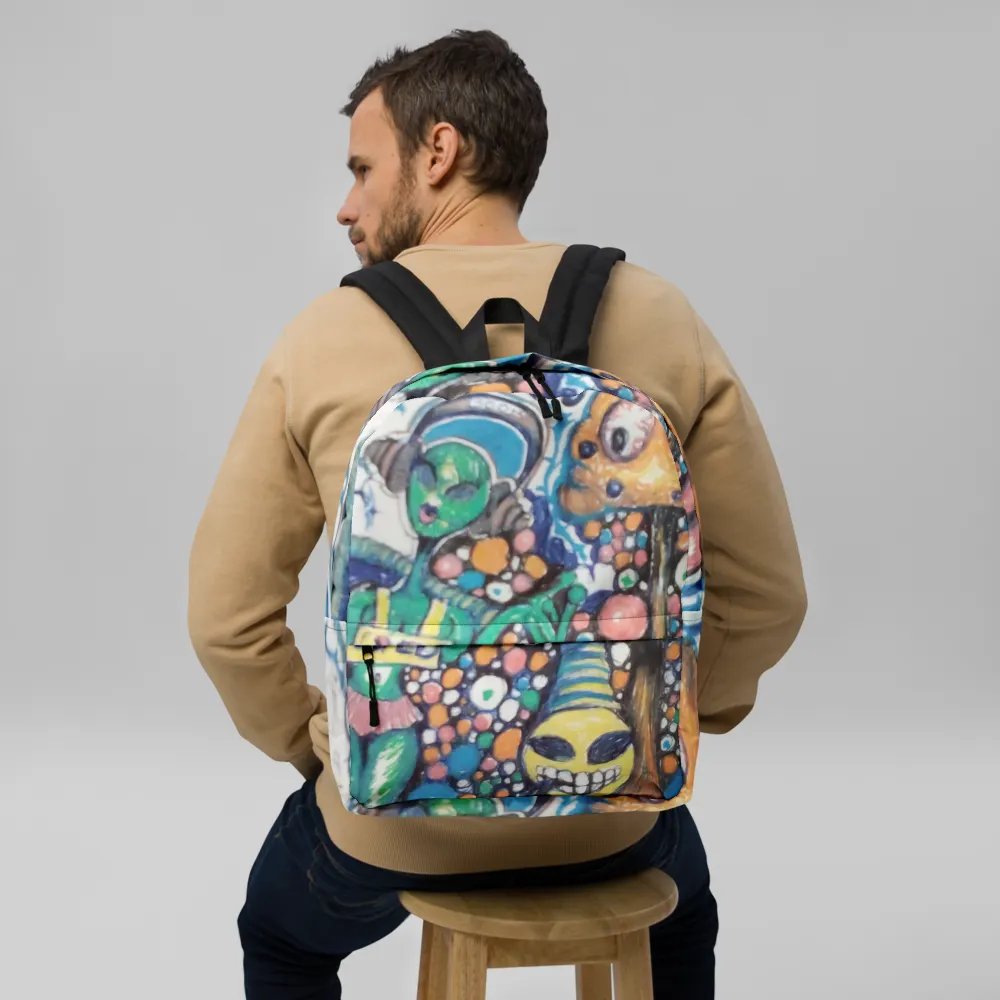 Whimsical Boom and Horn All-Over Backpack product image (9)