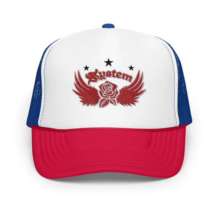 System Trucker Hat (Red, White, Blue) product image (1)