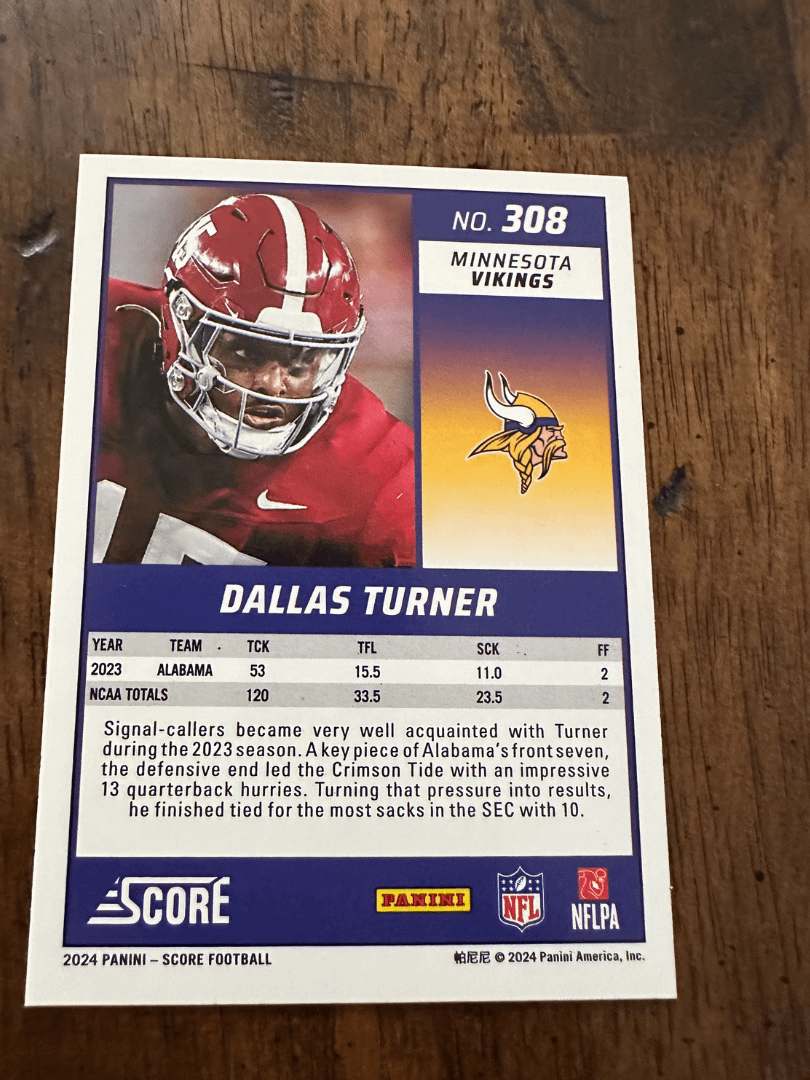 Rookie Dallas Turner 2024 product image (2)