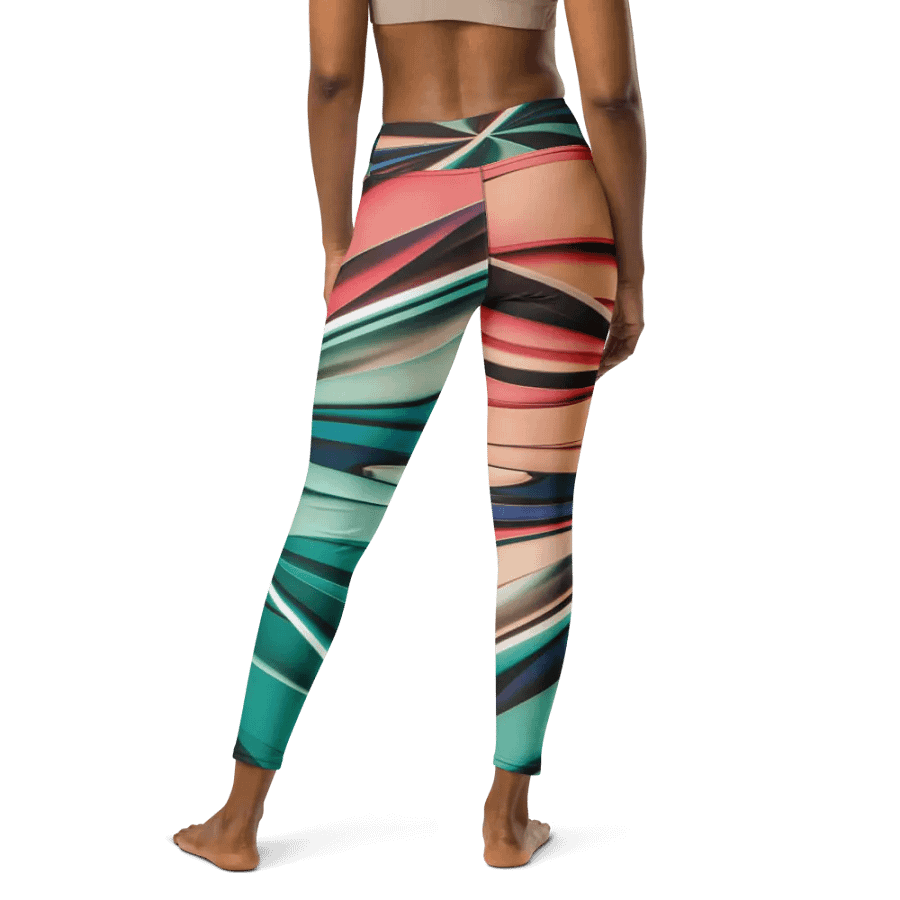 TDS Music Women's Yoga Leggings - Vibrant Abstract Design product image (5)