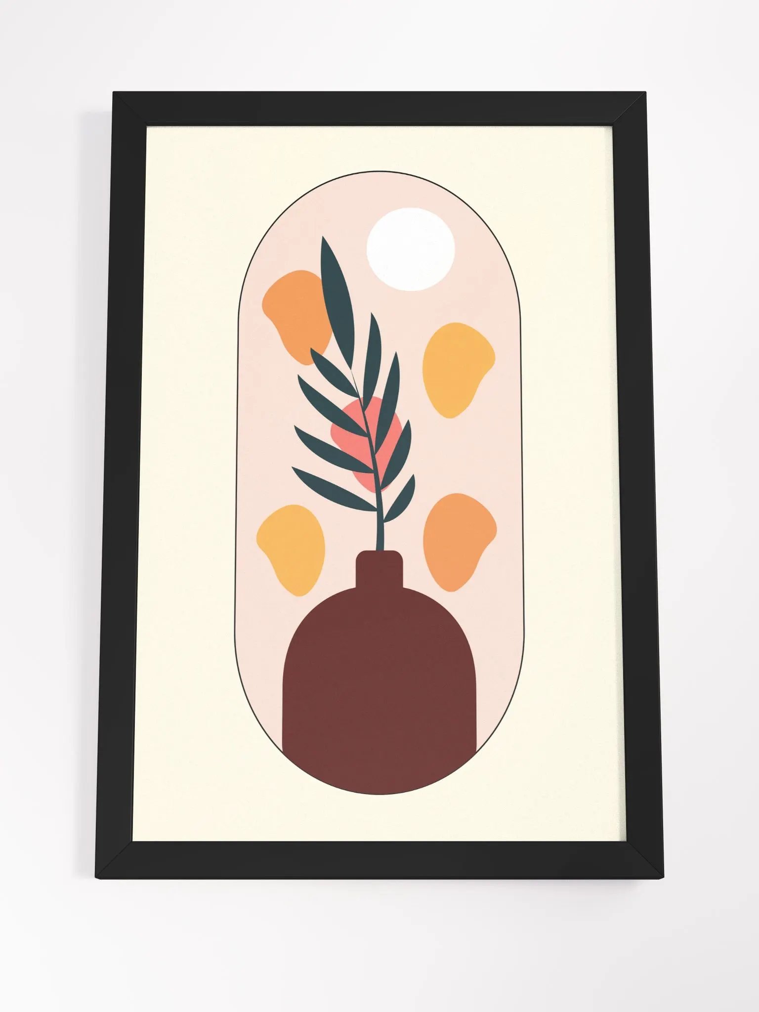 Minimalistic Vase and Leaves Poster product image (22)