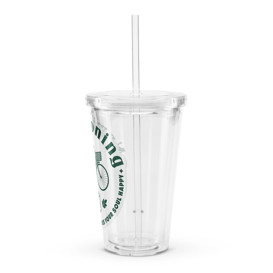 Namjooning Sticker Double Wall Clear Plastic Tumbler product image (4)