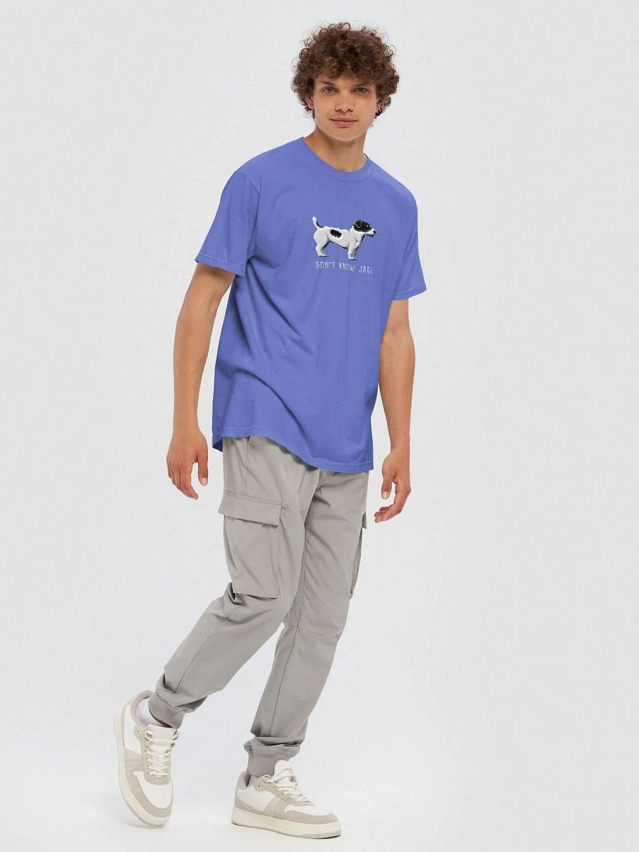 Don't Know Jack T-Shirt(Embroidered) of a Jack Russell Terrier(Black & Coat, Rough Coat) product image (10)