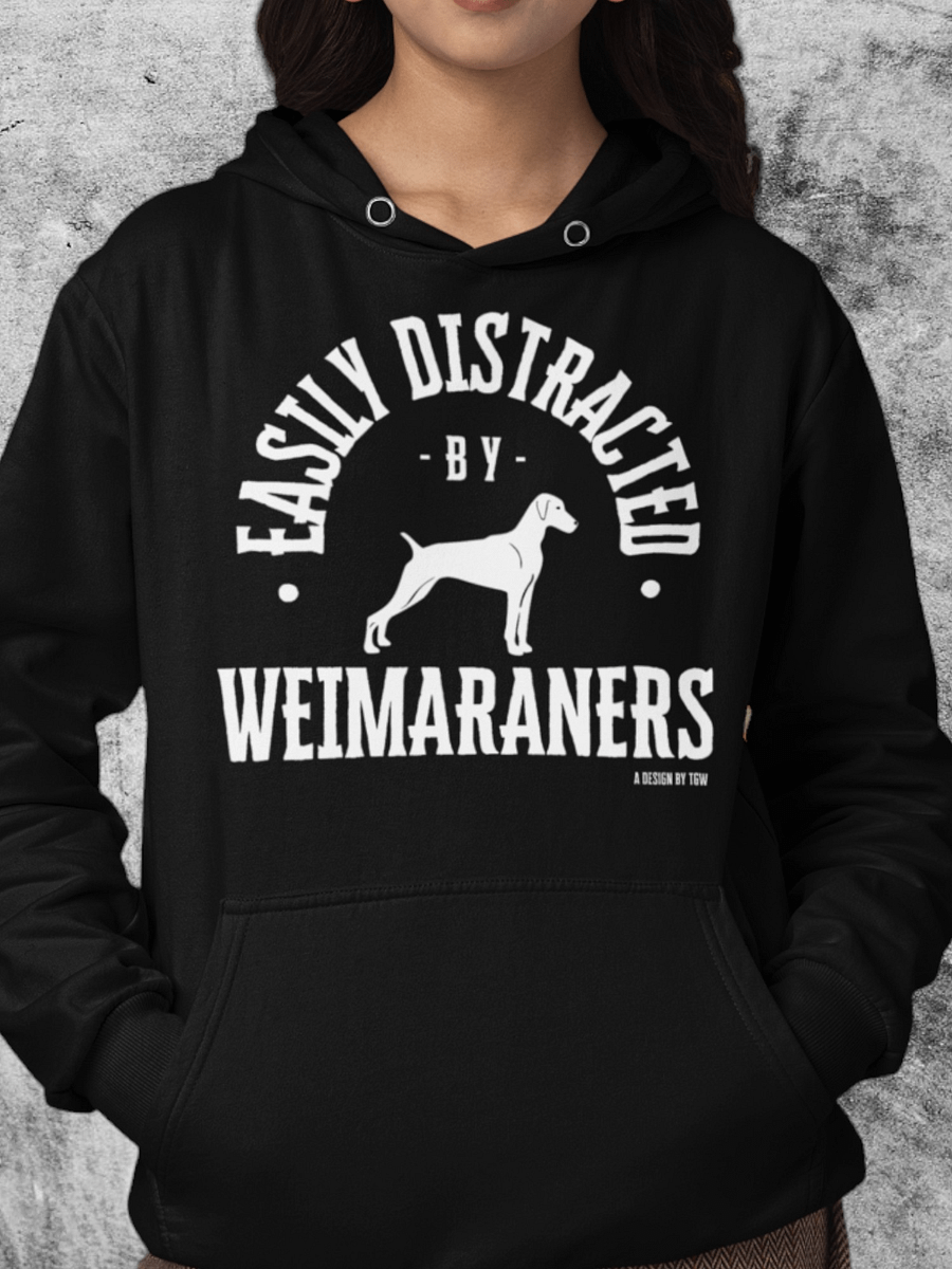 Easily Distracted (wht) - Cotton Heritage Unisex Premium Hoodie product image (1)