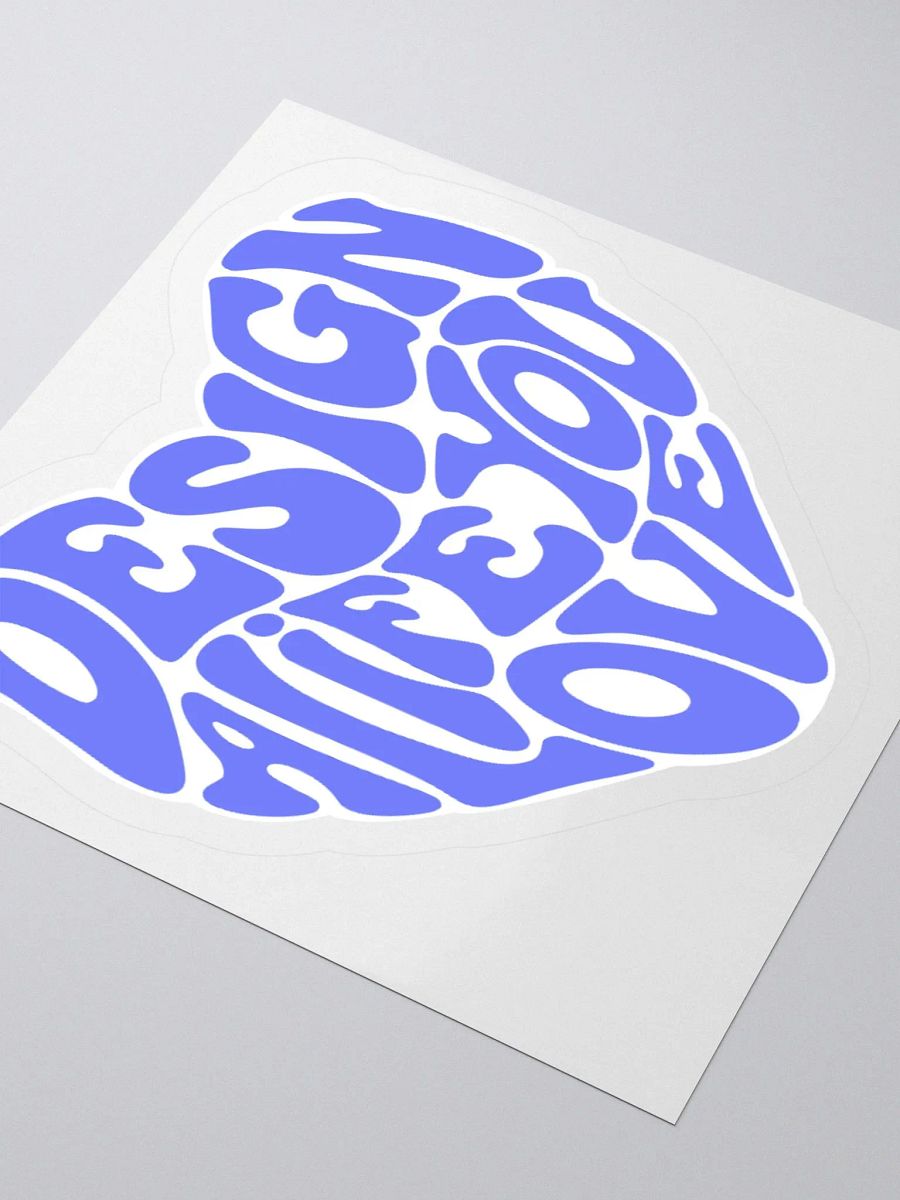 "Design a Life You Love" Blue Kiss-Cut Sticker product image (3)