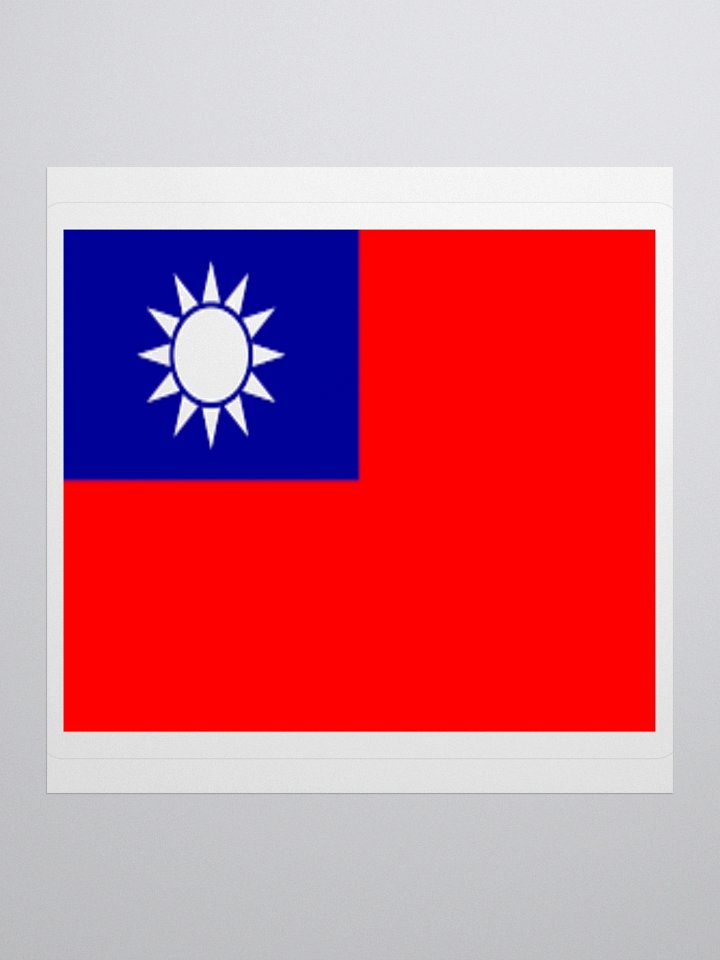 Exclusive Taiwan Flag Kiss-Cut Stickers - High-Quality Vinyl, Multiple Sizes product image (2)