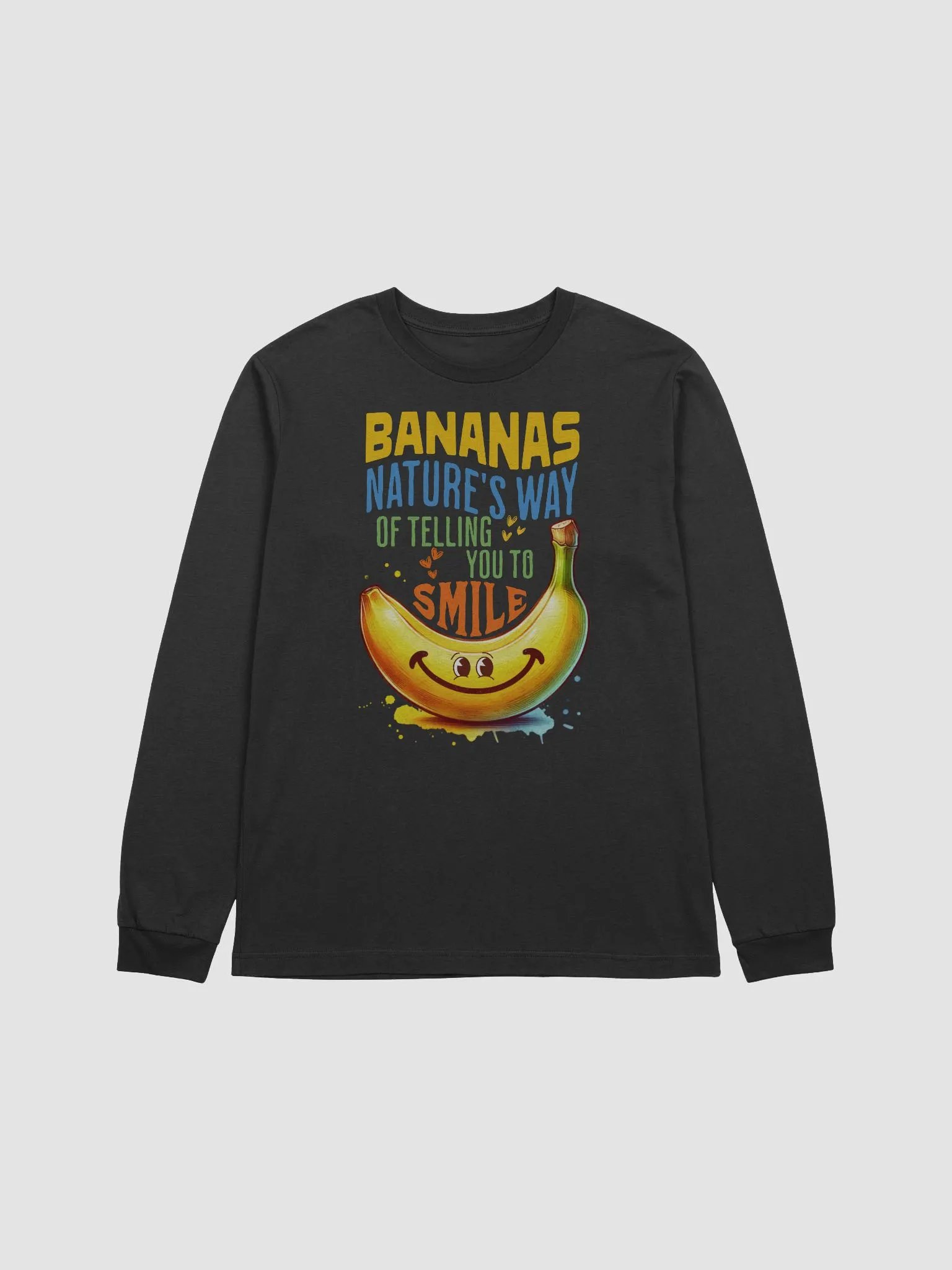 Bananas - Nature's Way of Telling You to Smile - long sleeve tee product image (2)