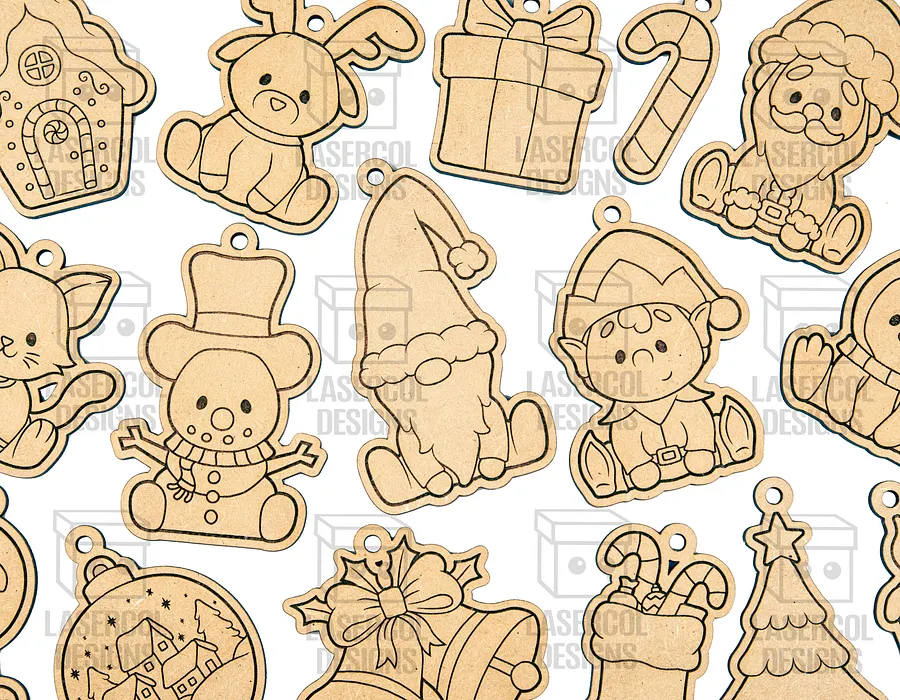 Christmas Ornaments - Laser Cut Files product image (5)