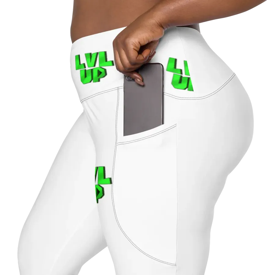 LVL UP White Yoga Pants product image (7)