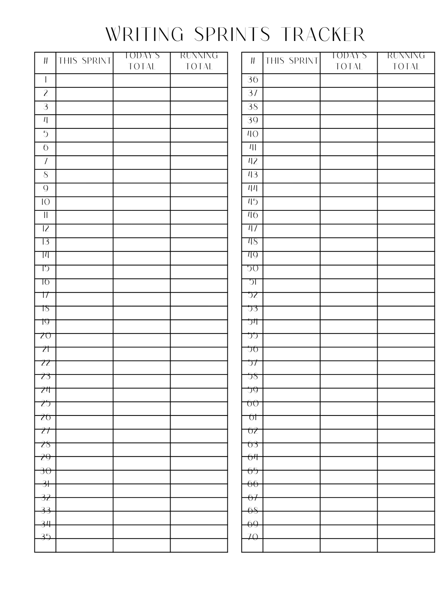 Writing Sprint Tracker product image (1)