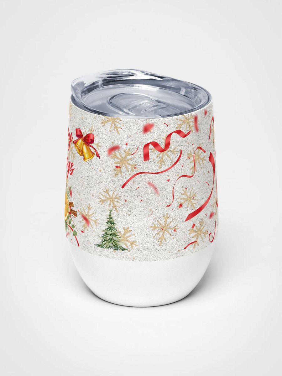 Festive Cheers Wine Tumbler gift for moms dads friends colleagues product image (5)